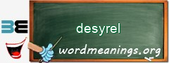 WordMeaning blackboard for desyrel